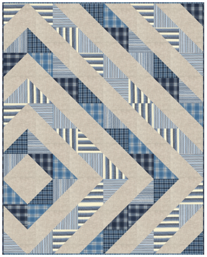 Asymmetrical Quilt Pattern by Robert Kaufman