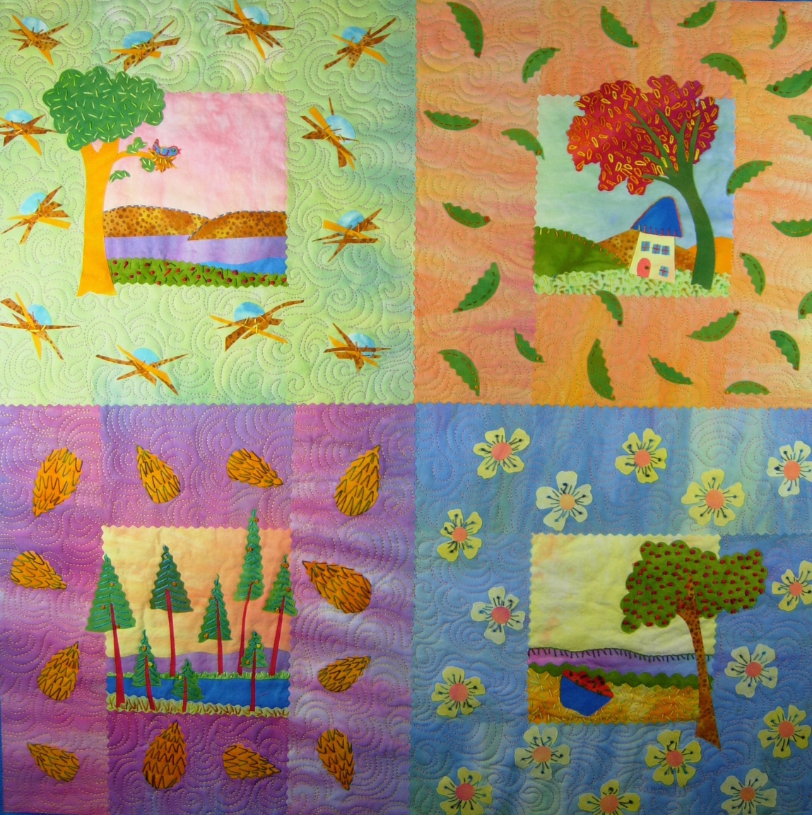 "Arbor Day" by Laura Wasilowski