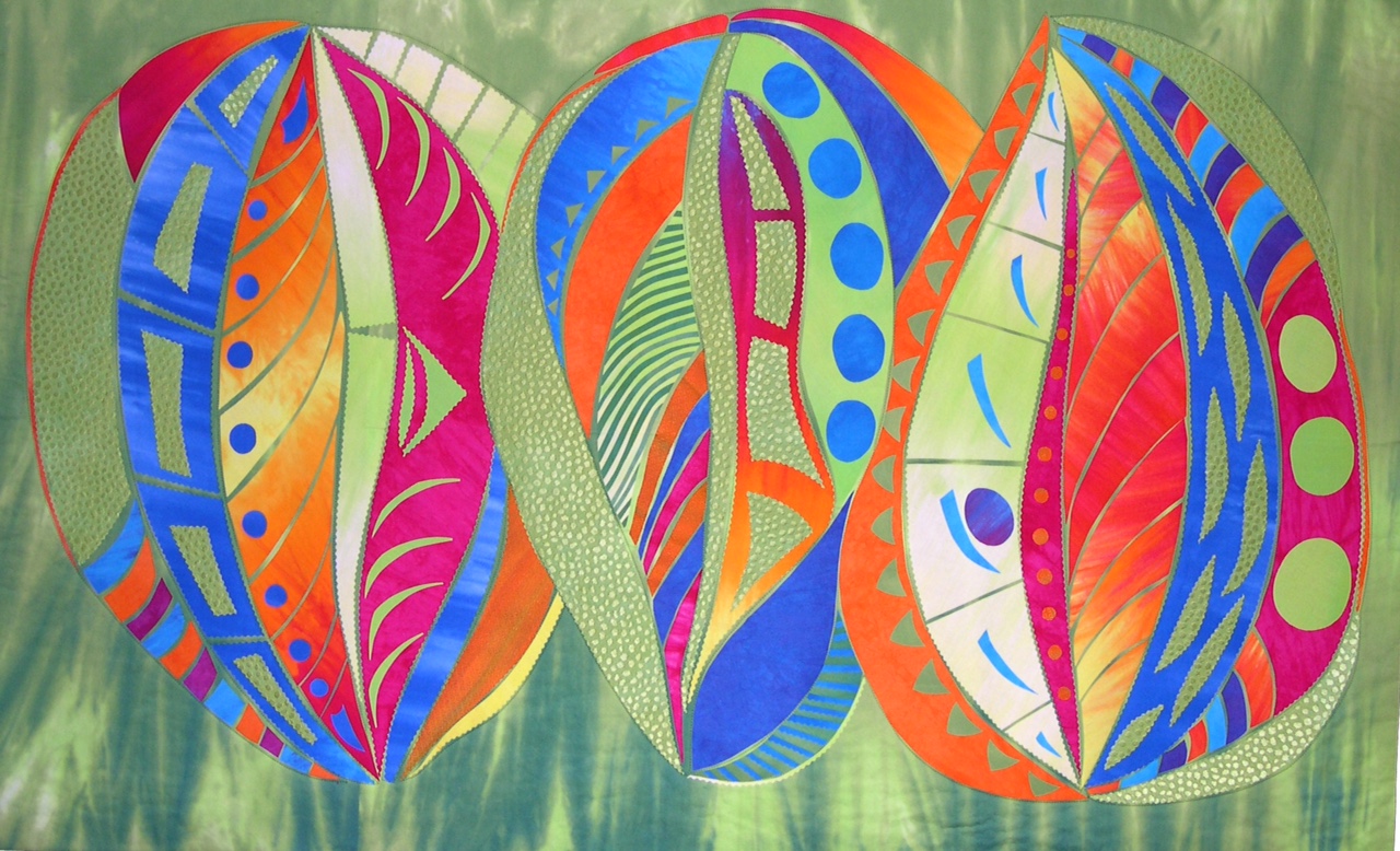 "Seedpods" by Laura Wasilowski