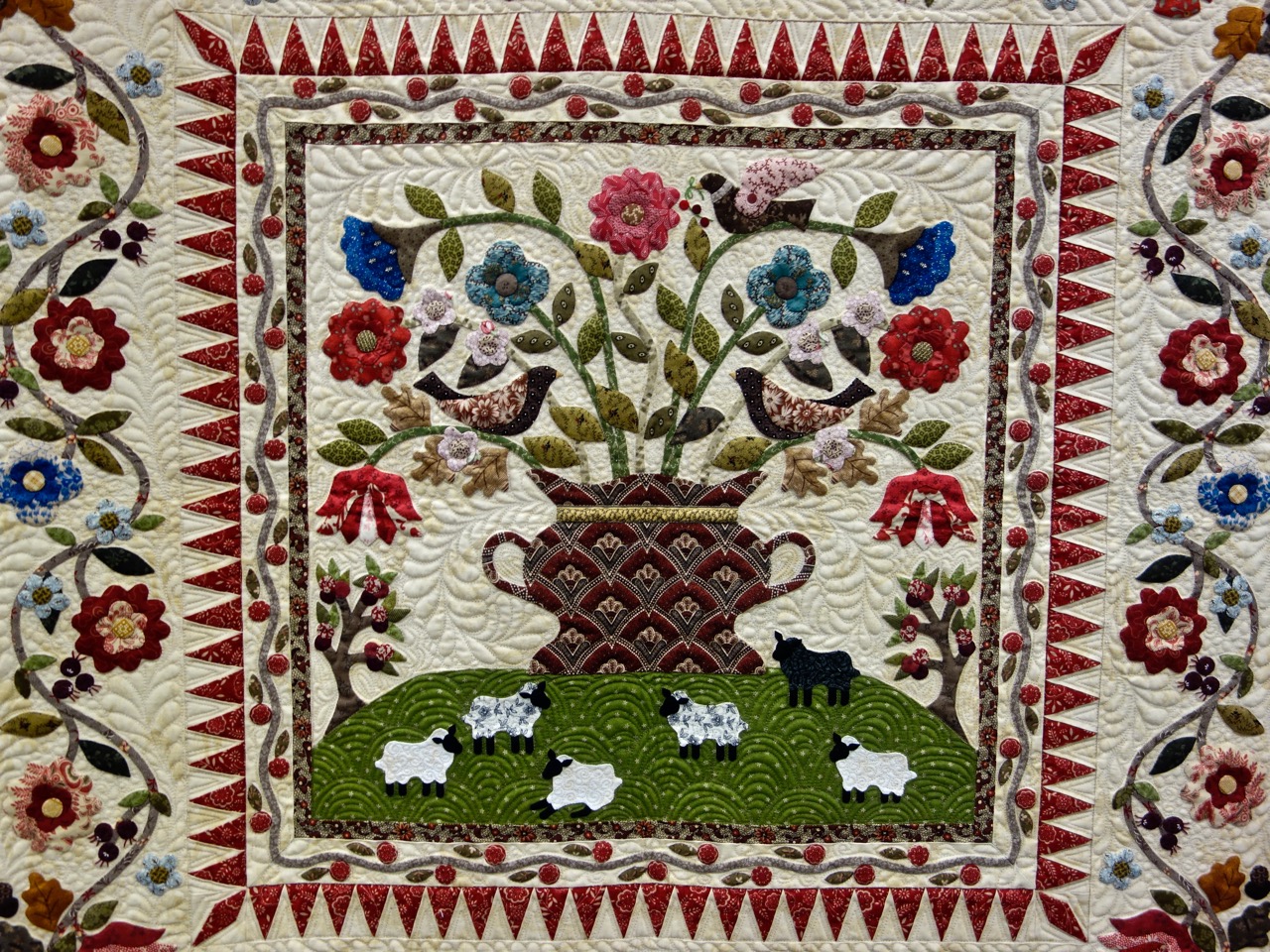 Chistine Sudberry's quilt, "Phebe" detail 2