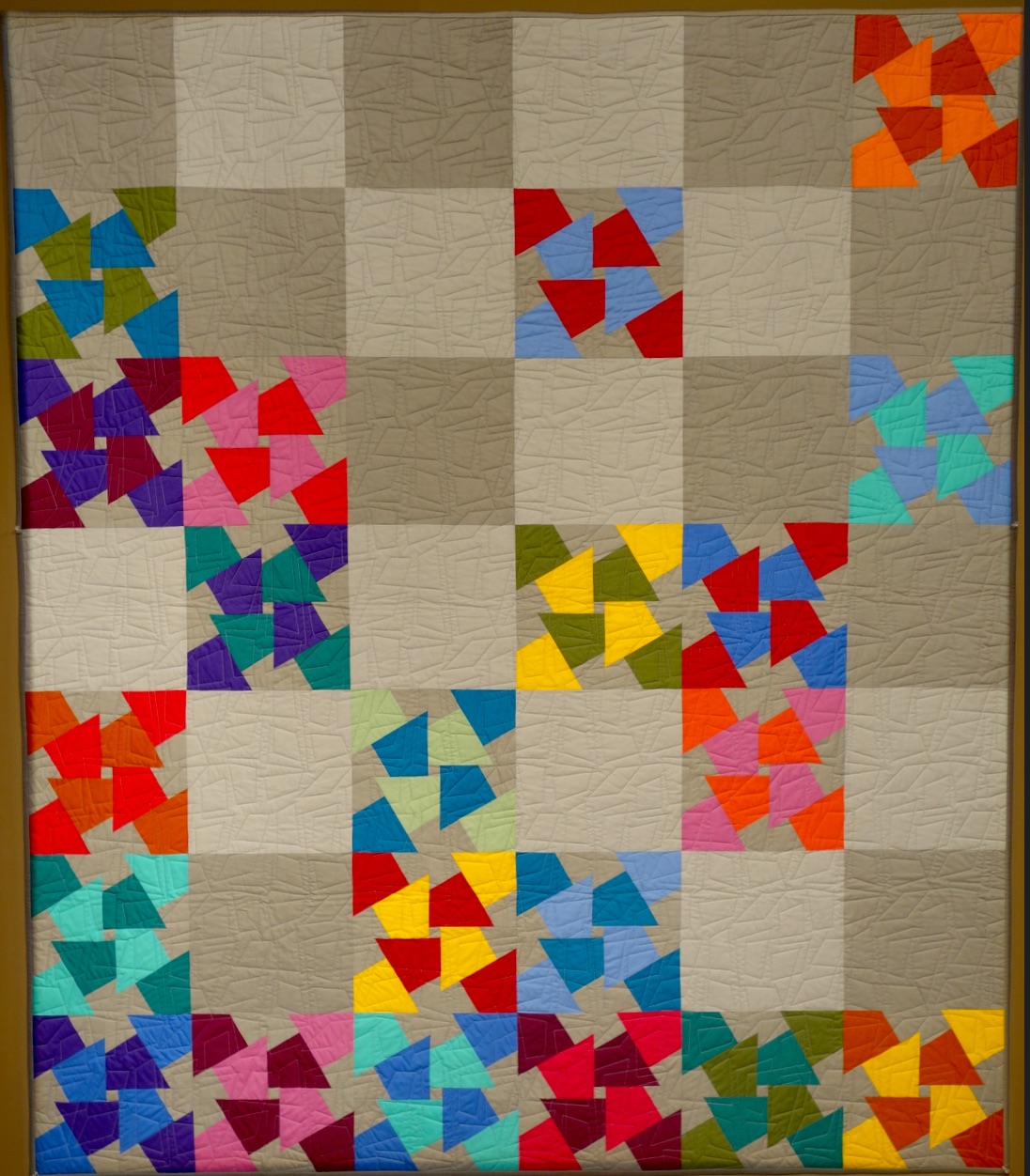 "Color Knots" quilt by Gyleen Fitzgerald