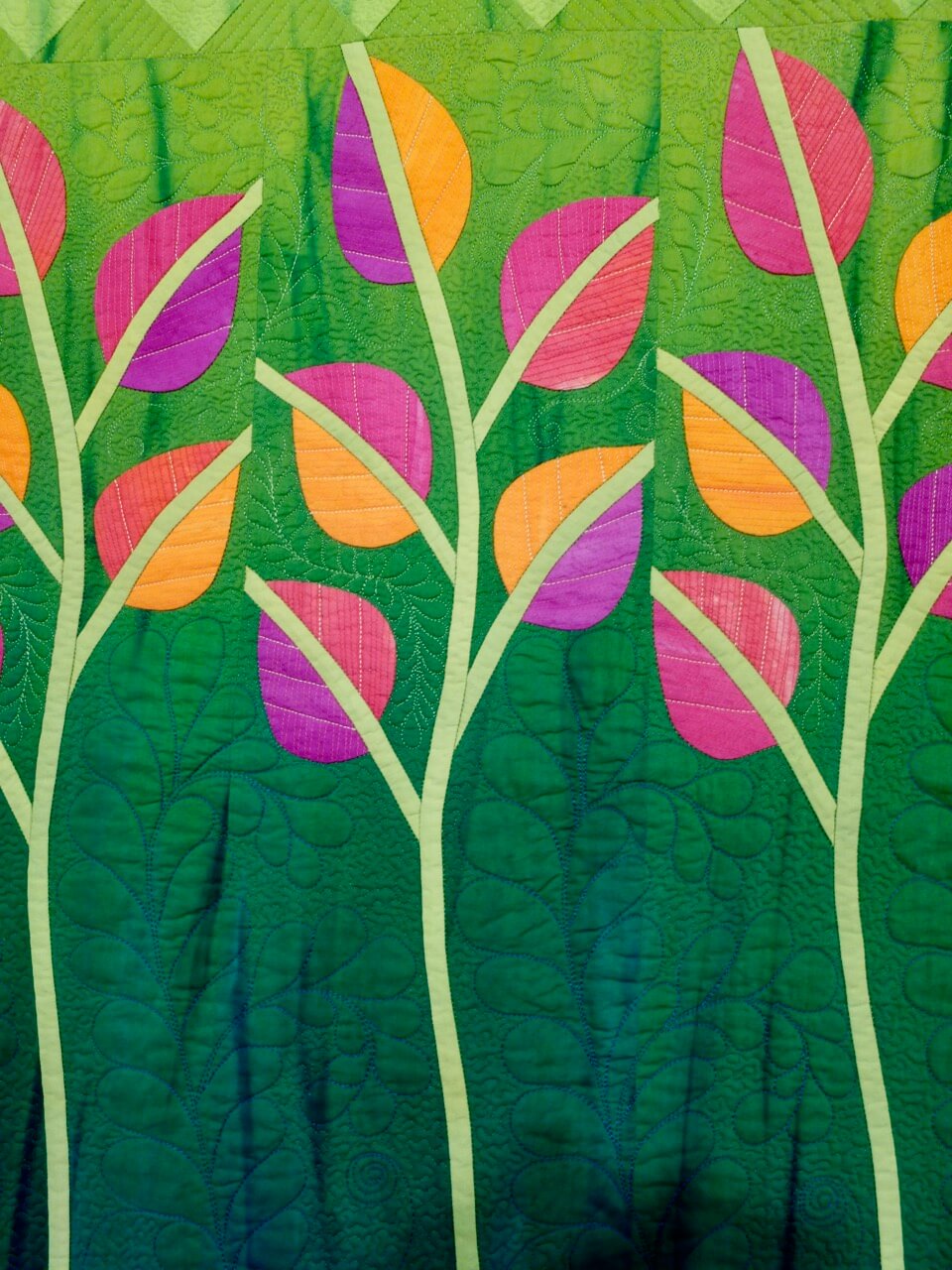 "Unfurling" by Frieda Anderson - Detail 1