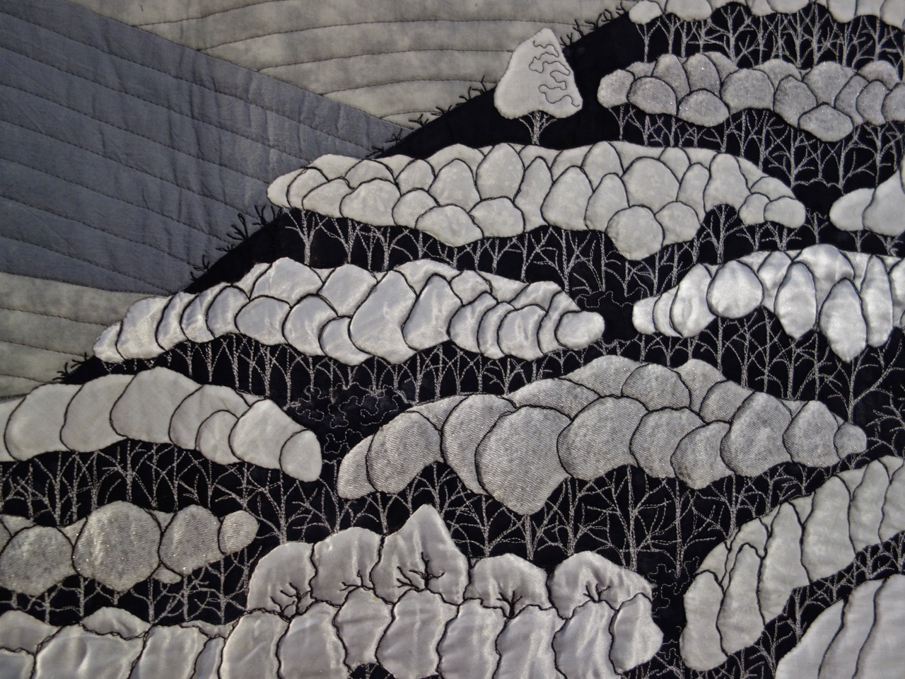 "Hurry on Snowy Road, I am Late!" by Keiko Morita - Detail 2