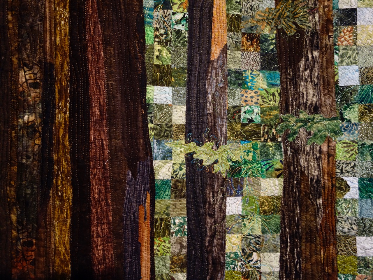 "Majestic Redwoods" by Pat Durbin Detail