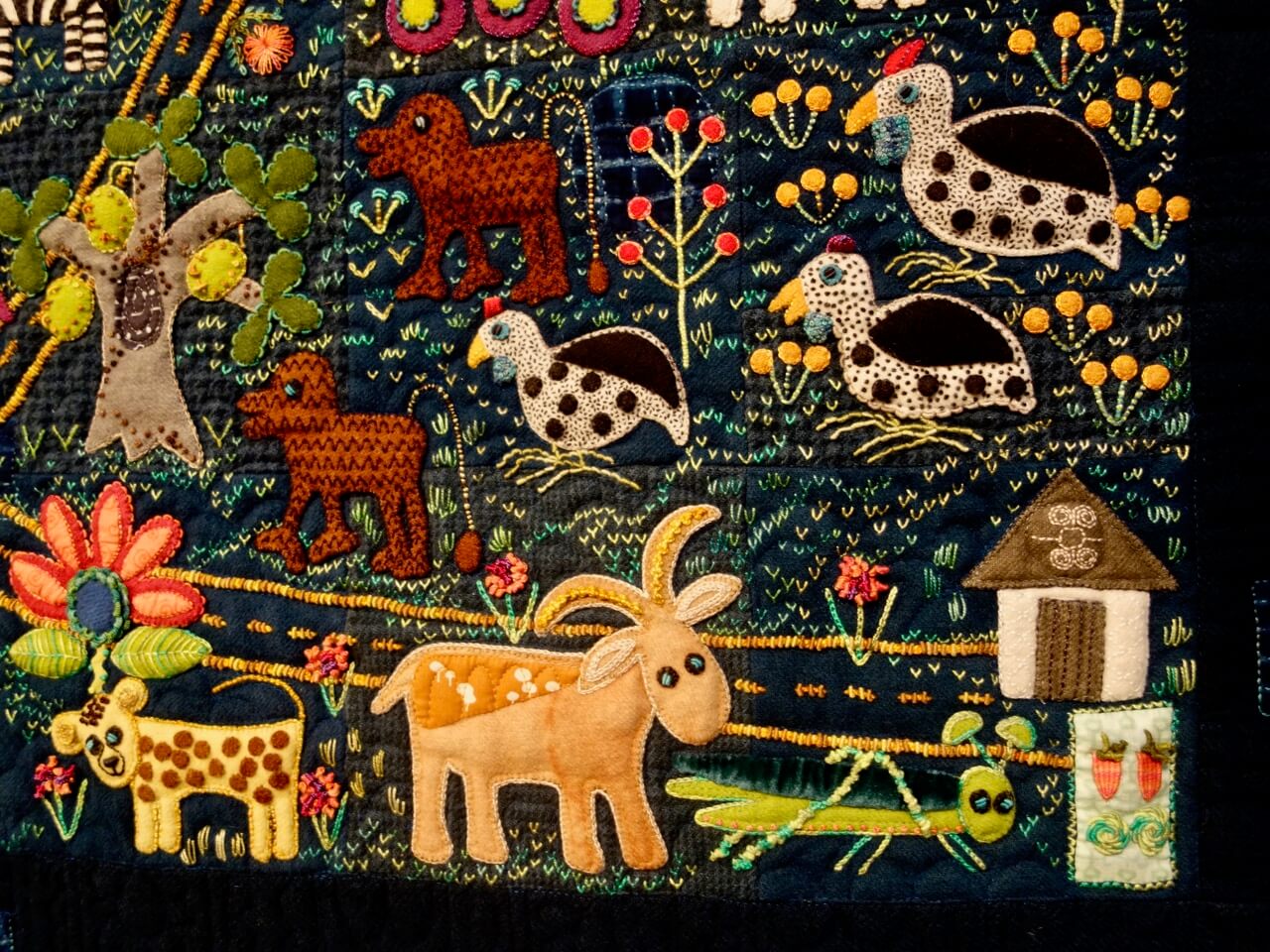 "Folk-Tails" by Sue Spargo - Detail 3