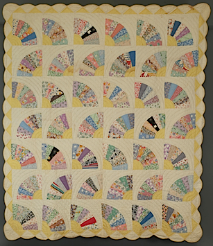 Grandmother’s Fan Quilt by Ethel Abernathy, circa 1939. Gift of Judith Abernathy, TTU-H2015-082-002 (Photo courtesy Museum of Texas Tech University)