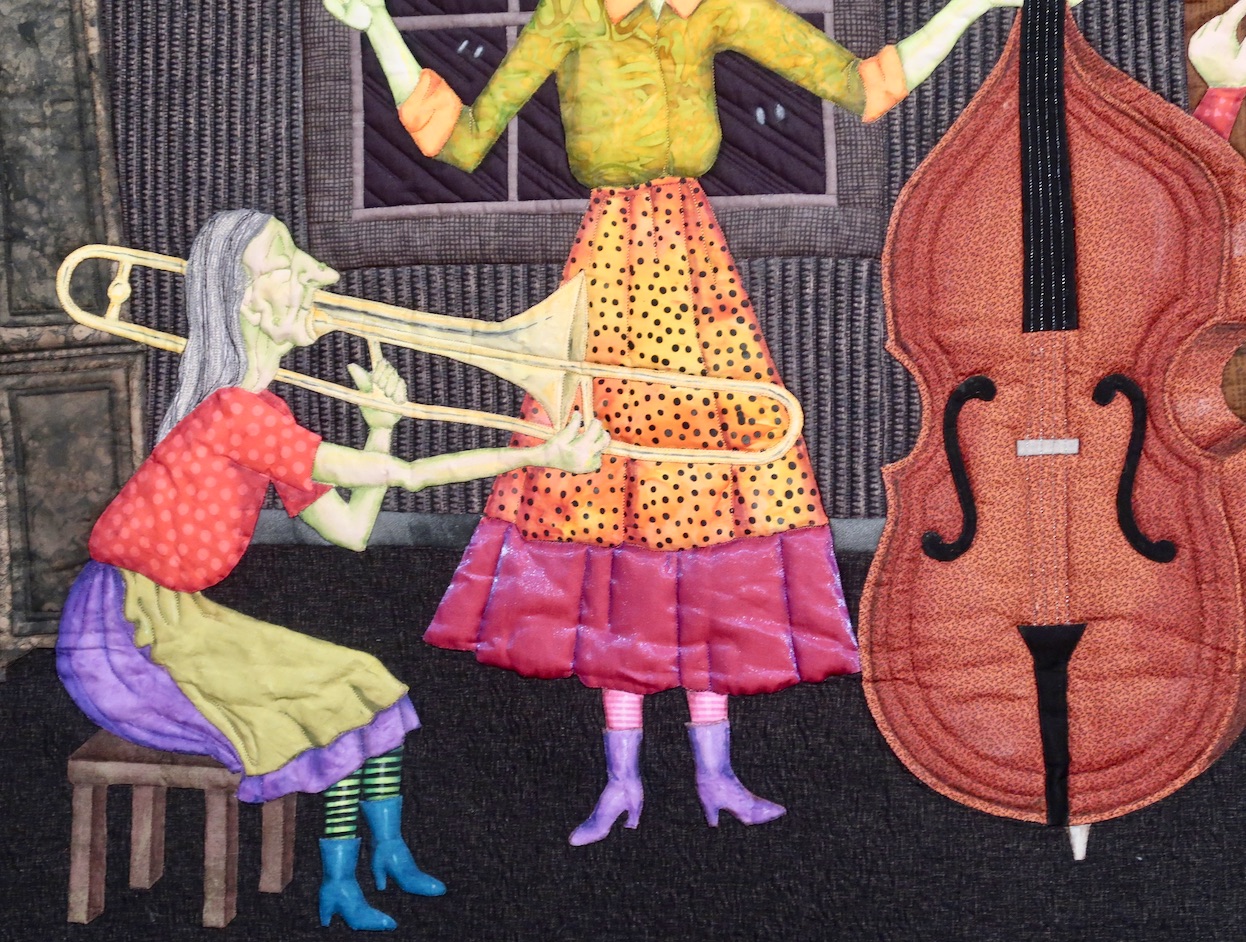 "Bringing Down the House" by Jan Hutchison - Detail