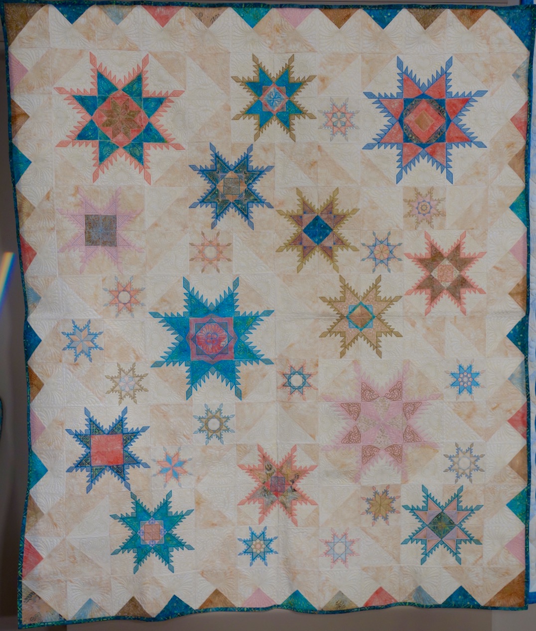 "Feathered Star" by The Hoop Sisters