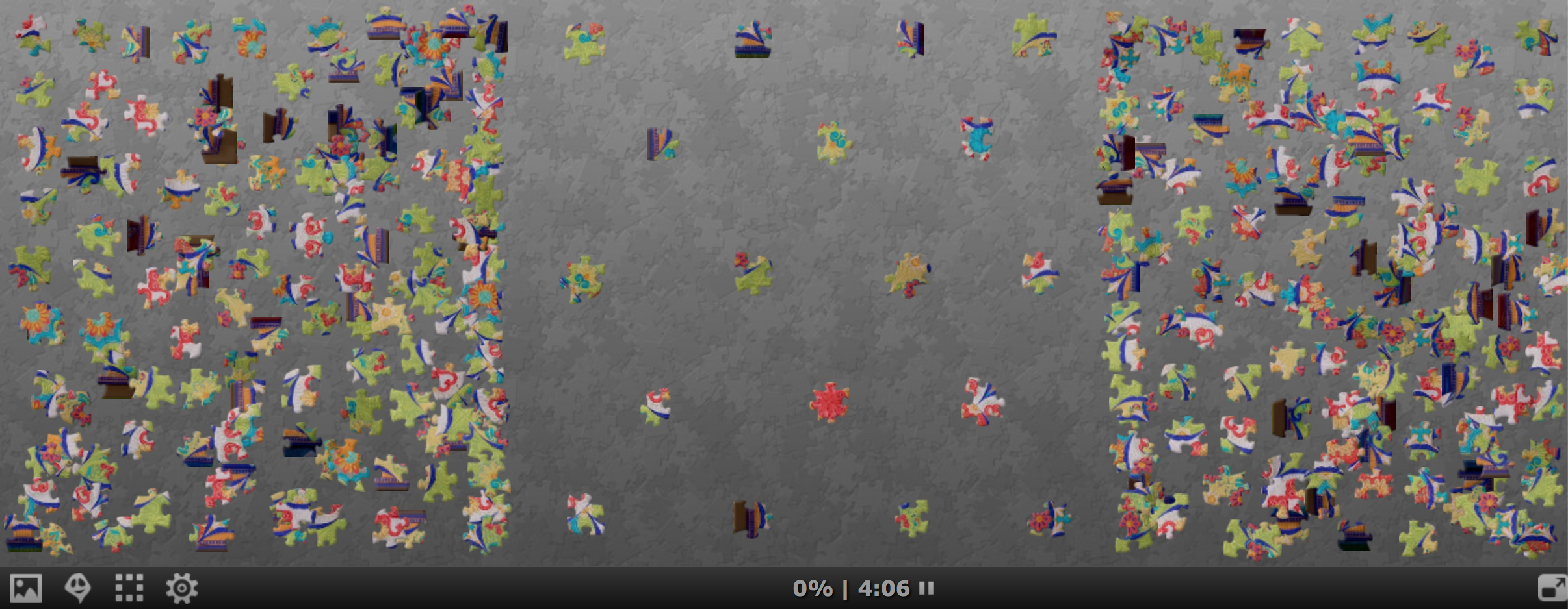 A puzzle of "Sewn Seeds" by The Hoop Sisters