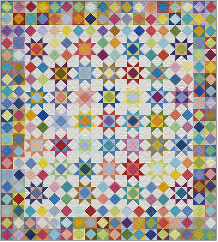 "Star Party" by Alex Anderson Swell Quilt by Alison Glass