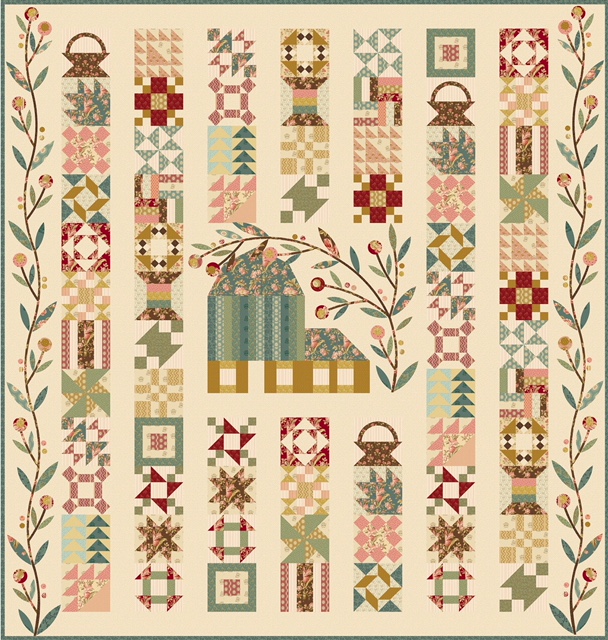 The Quilt Show 2018 Block Of The Month The Patchwork Barn Quilt in Crystal Farm
