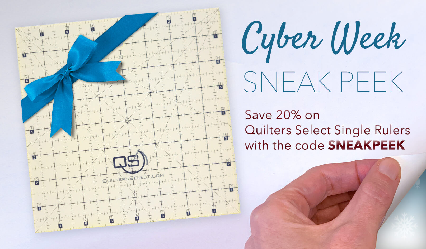 Quilters Select Ruler Sneak Peek Cyber Week Sneak Peek