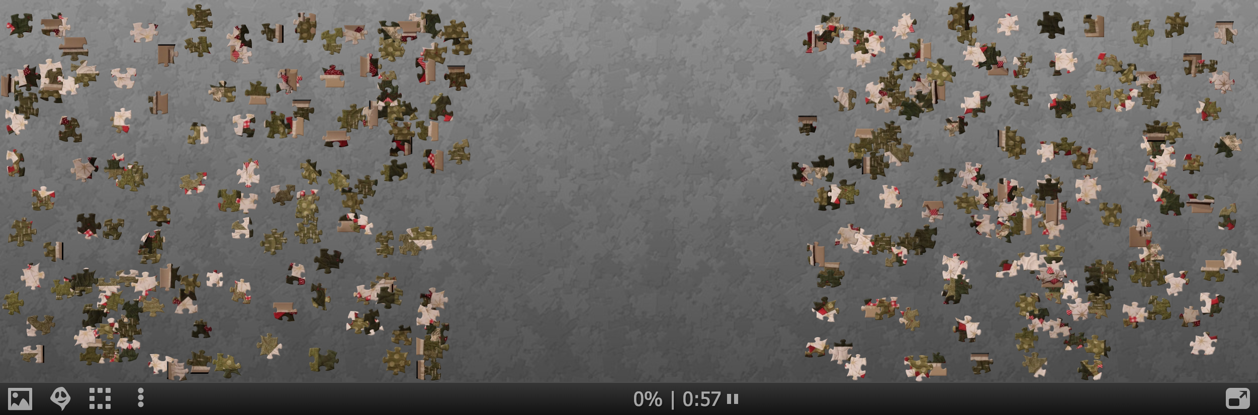 A puzzle of "Five Golden Rings" by Tami Gallogly