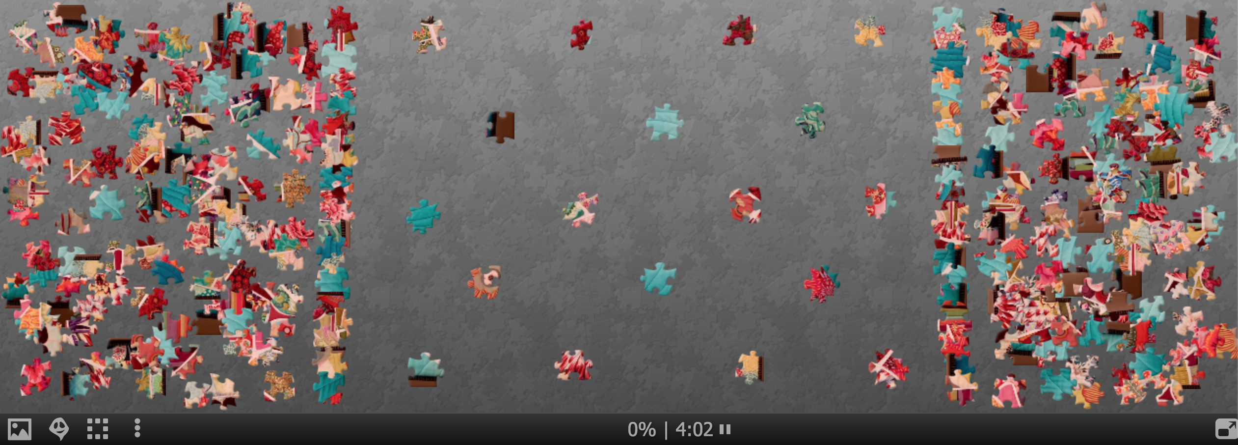 A puzzle of "Roses in the Rotary" by Timna Tarr