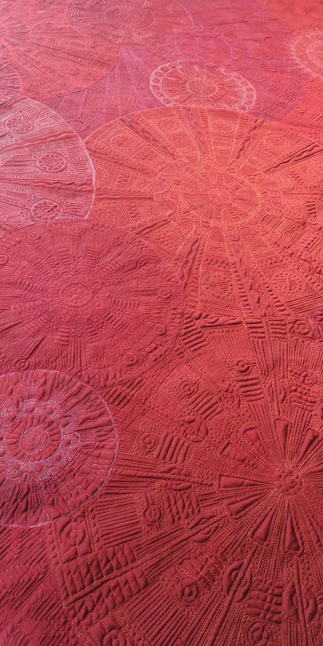 Claudia Pfeil's New Quilt - Back Detail