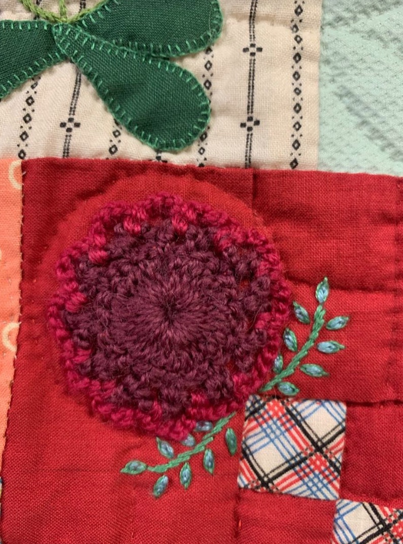 "Many Cherries in the Garden" by Takeko Sato - Red Flower