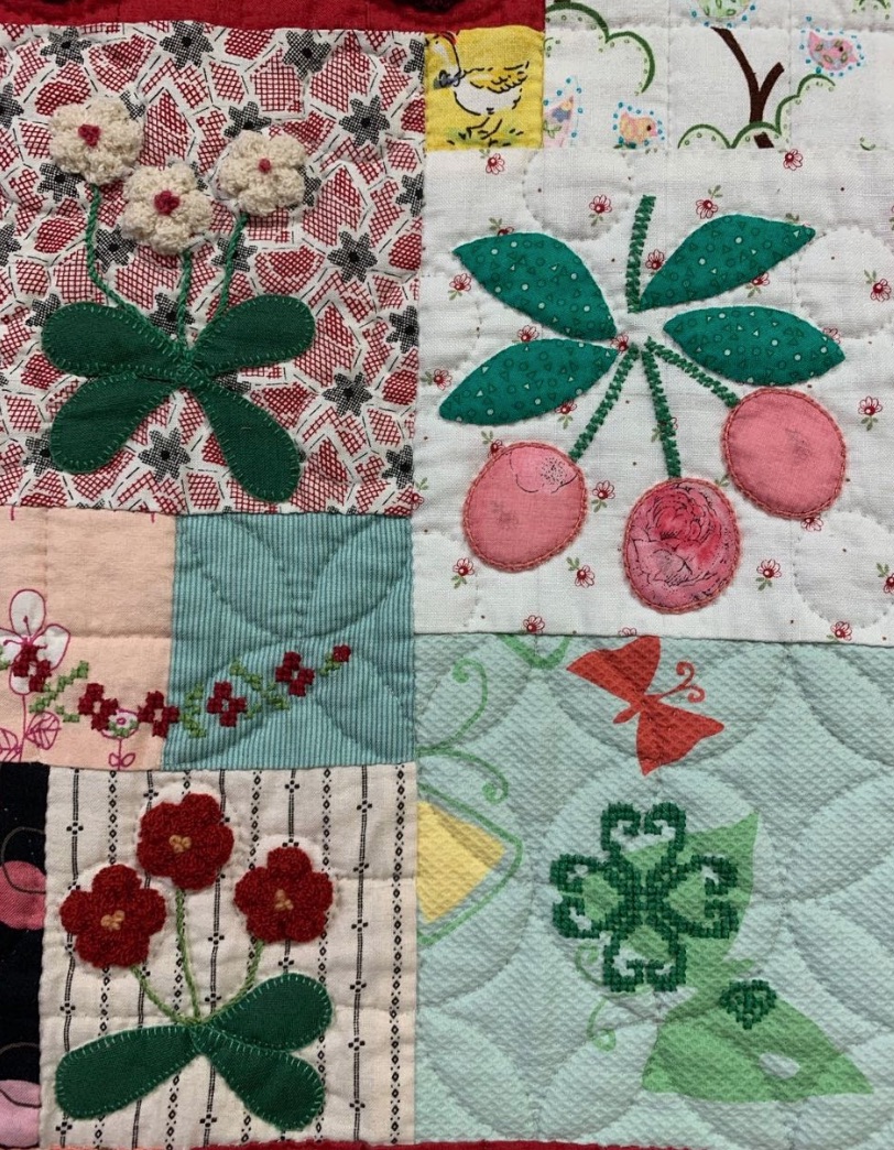 "Many Cherries in the Garden" by Takeko Sato - Cherries