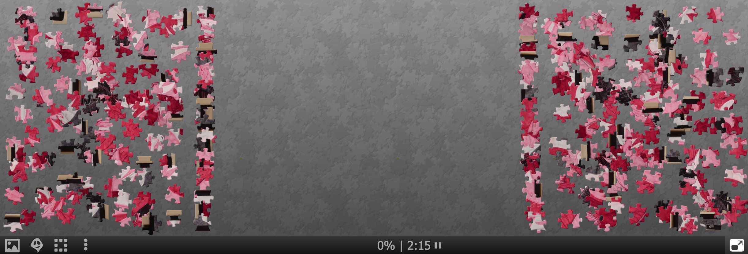 A puzzle of "Poppy Art" by Michelle de Groot