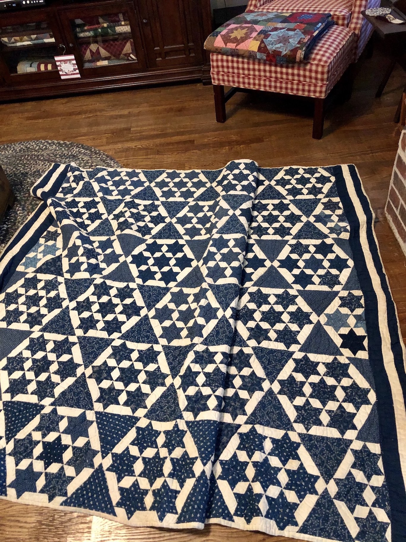 Seven Sisters quilt made by Maggie May Payne Puddy, circa 1897