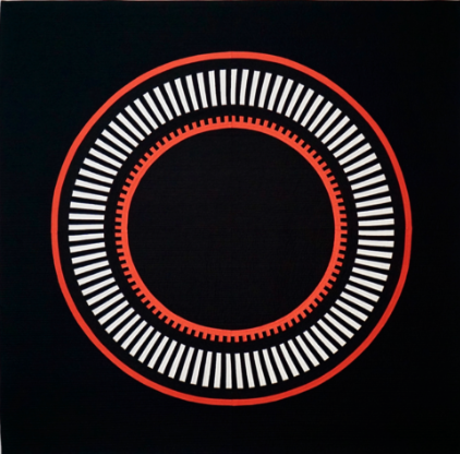 "Red Hot Radial" by Audrey Esarey (Image by QuiltCon)