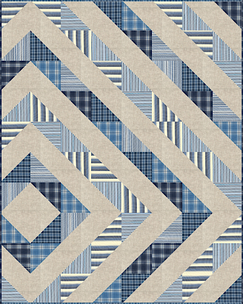 "Asymmetrical Diamond" Designed by Lisa Roddy (Pattern available from Robert Kaufman)