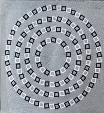 "Vertigo" by Elaine Wick Poplin (Image by QuiltCon)