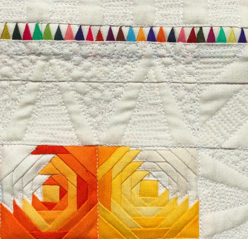 "A World of Colors for a World of Quilters" by Laurence Robaix - Detail