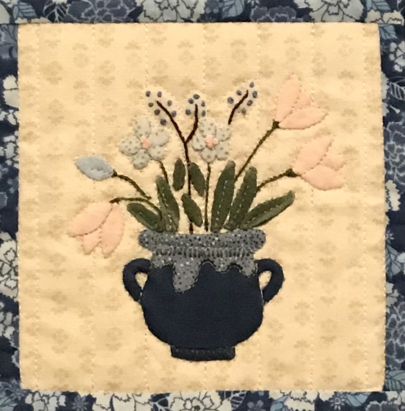 "A Little Blue" by Mayleen Vinson - Detail