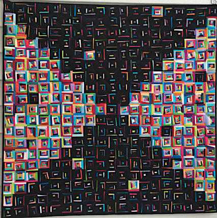 "Log Lunacy" by Cindy Seitz-Krug (Image QuiltCon)