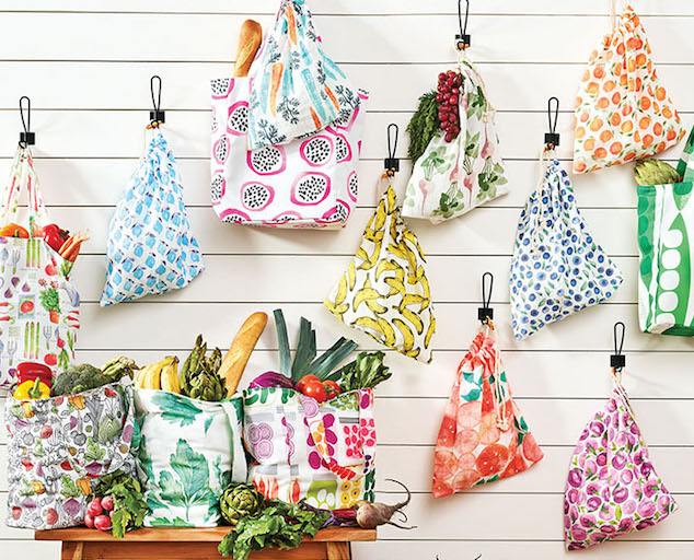 Spoonflower Farmer's Market Reusable Produce Bag