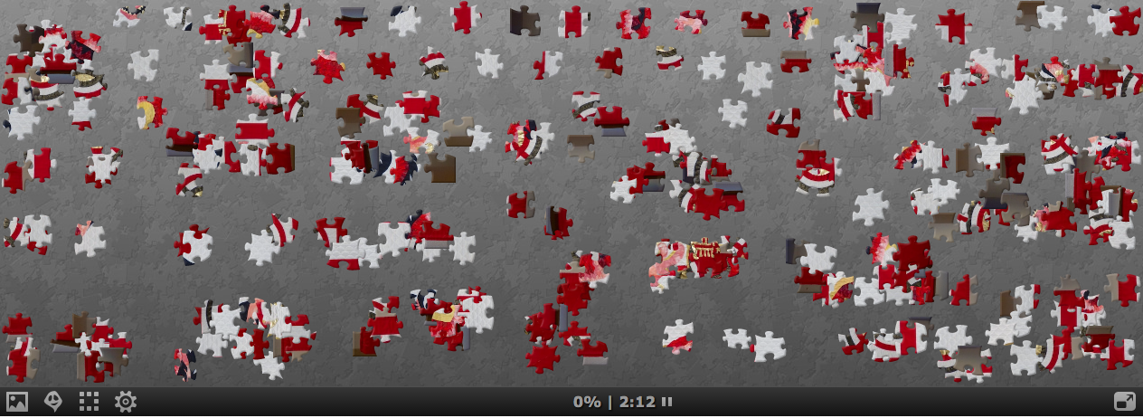 A puzzle of "The Dragon" by Karen Kay Buckley