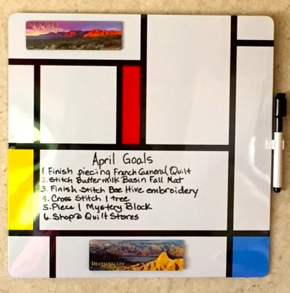 Anna's Quilting Goals for April