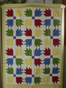 Bear in a colorful wood