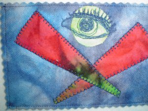 Eye of God Postcard Quilt