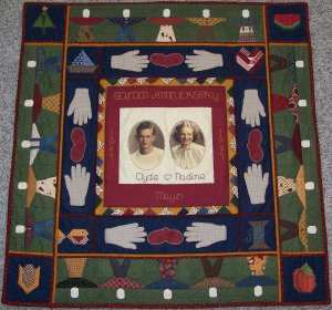 CLYDE & NADINES ANNIVERSARY QUILT