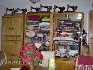 Stacks of quilts