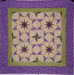 Purple and Green Stars